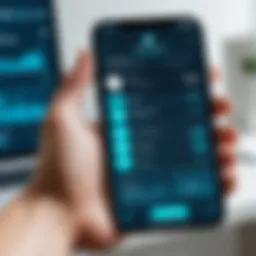 User interface of a health management app
