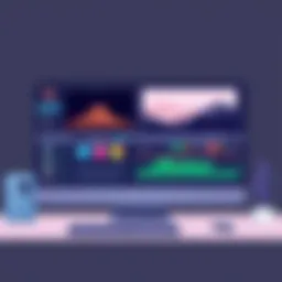 User Interface of a Video Editing Software