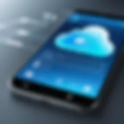 Cloud-based messaging interface on a smartphone