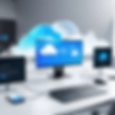 Benefits of Cloud Computing for Businesses Illustration of cloud computing benefits for businesses