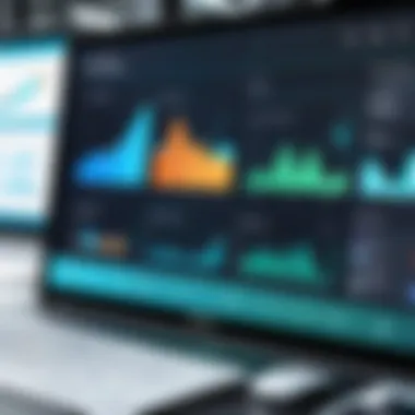 Real-Time Analytics Dashboard Dashboard of inventory management software showing real-time data and analytics.