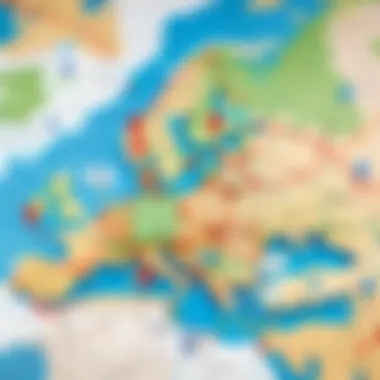 Delivery Routes Visualized Map showcasing delivery routes