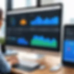 Visual representation of Acumatica Project Management dashboard highlighting key functionalities.