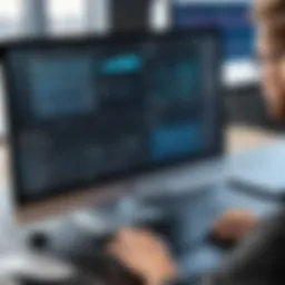 A digital interface showcasing bridge training software features