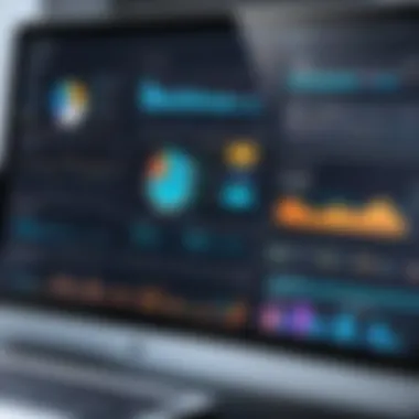 Analytics Dashboard of Marketing Automation Systems Visual representation of marketing automation interface showcasing analytics