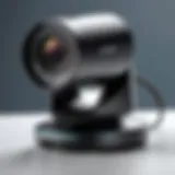 High-definition video conferencing camera showcasing advanced features