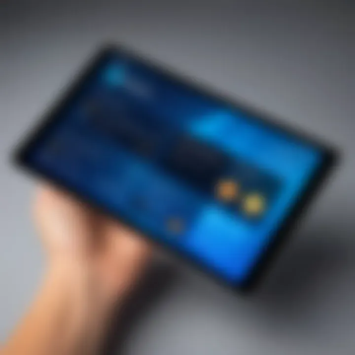 An intuitive software wallet interface on a touchscreen device