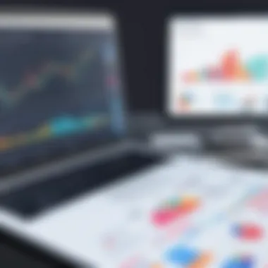 Financial Plan Visualization Visual representation of a financial plan with graphs and charts