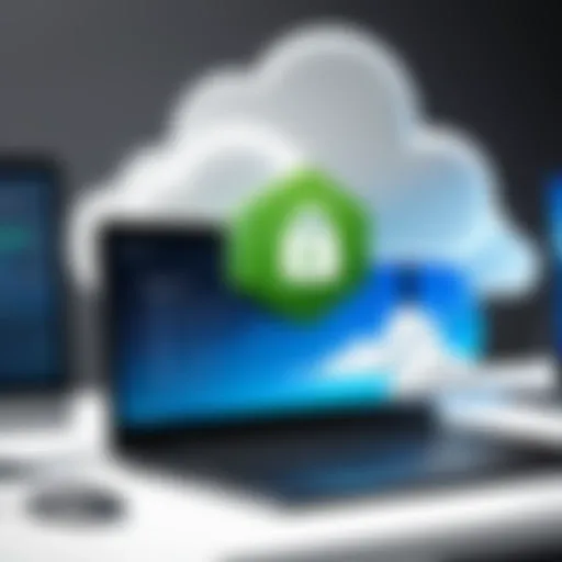 A secure cloud environment representing QuickBooks Online