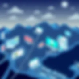 A digital landscape showcasing various event discovery platforms.
