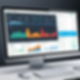 Overview of accounting software dashboard