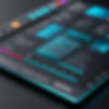 User Interface of Adobe Book Design Software An overview of Adobe Book Design Software user interface showcasing its sleek design.