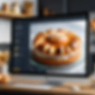 Overview of Bakery Scheduling Software Dashboard A digital dashboard displaying bakery scheduling software features