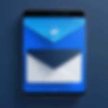 Blue Mail Interface Overview Overview of Blue Mail interface showcasing email organization features