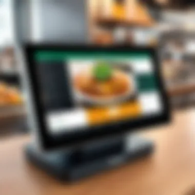 Clover POS Interface for Food Truck Operations Clover POS interface in action at a food truck