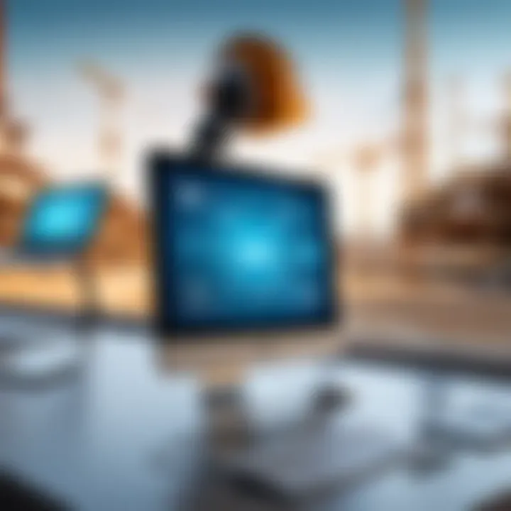 An infographic illustrating the advantages of using commercial construction bidding sites
