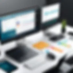 Deltek Vision interface showcasing project management tools