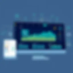 A digital dashboard showcasing route optimization features
