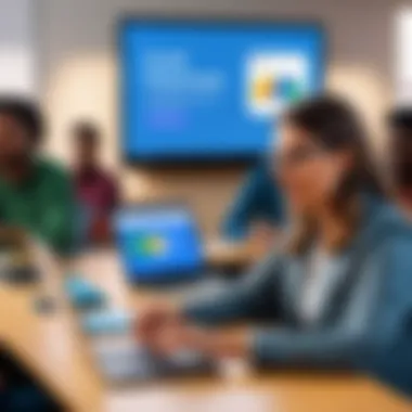 Collaboration among Educators in Google Classroom Educators collaborating using Google Classroom tools