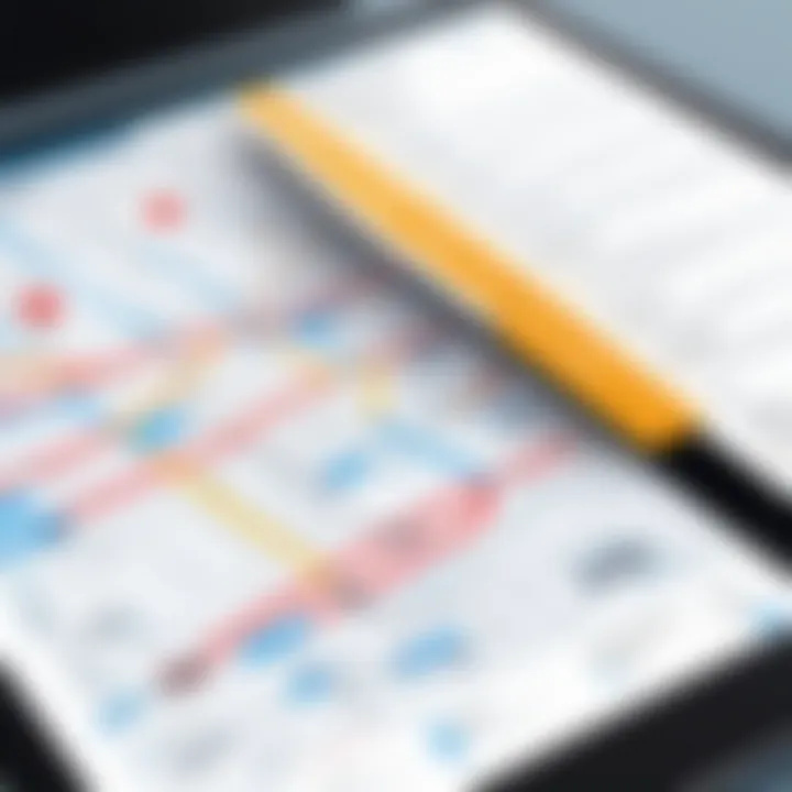 An infographic illustrating the key features of route planning software