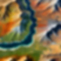 A stunning view of the diverse terrains available on Google Earth