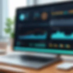 A digital dashboard displaying patient appointment schedules and analytics.