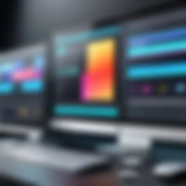 A sleek interface of a modern video editing software showcasing advanced features.