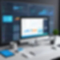 Visual representation of project management software features
