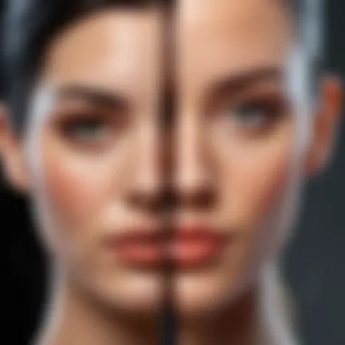 Contrasting Interfaces of Figma and Photoshop Comparative interface of Figma and Photoshop showcasing design tools