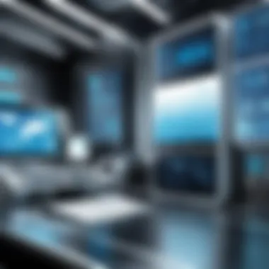 Future Trends in Automation Technologies A futuristic concept art depicting the future trends in automation technologies.