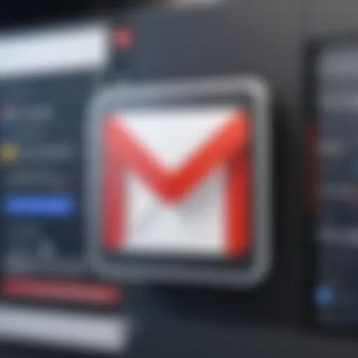 Showcasing the Gmail interface with the Scheduled Send feature highlighted