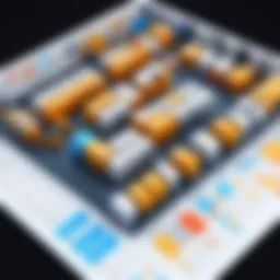 Visual representation of inventory control techniques