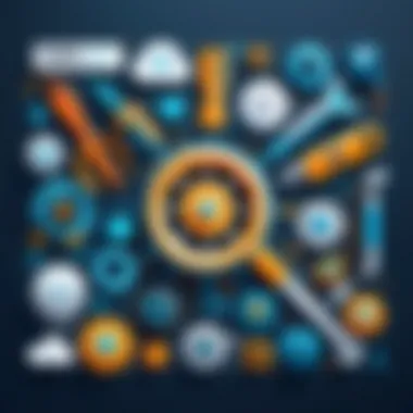 Diverse Tools for Lead Generation Collage of various lead generation tools