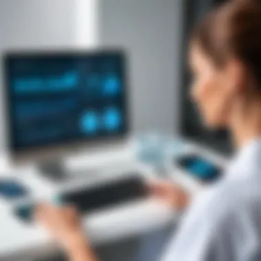 Professional Application of MedBridge in Clinical Environments Professional using MedBridge app in a clinical setting