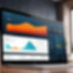 Dynamic dashboard of a hotel CMS showcasing analytics