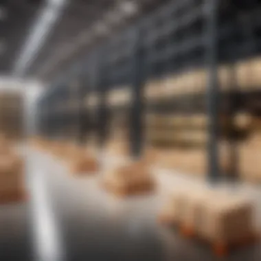 A sophisticated warehouse layout showcasing optimized inventory locations.