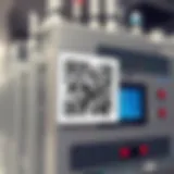 QR code on hotel engineering equipment