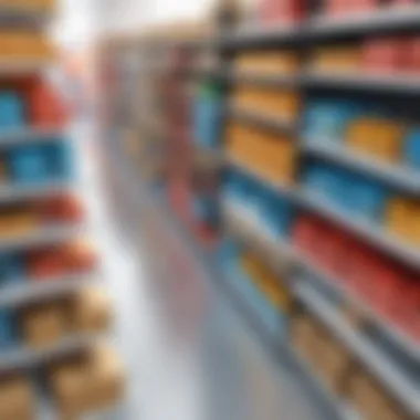 Inventory Flow in Retail Management Visualization of inventory flow in a retail environment