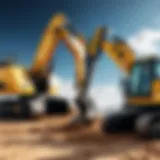 An interface showcasing construction equipment maintenance software features