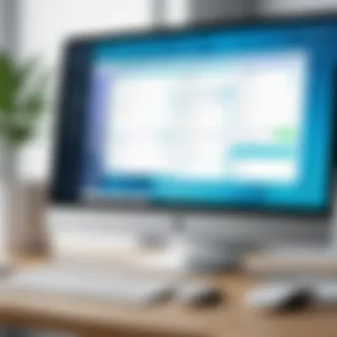 Intuitive User Interface of Scheduling Software User interface of therapist scheduling software on a desktop
