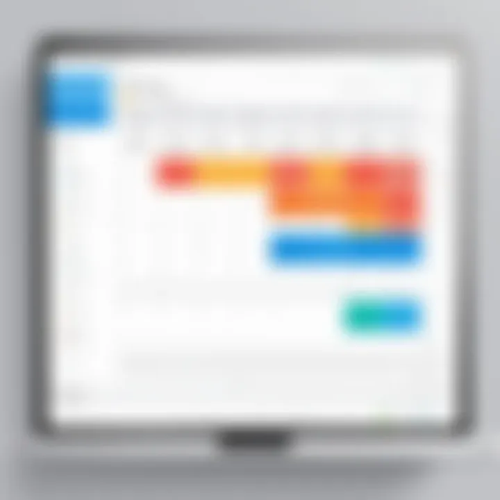 Calendar view showcasing appointment slots in therapy management