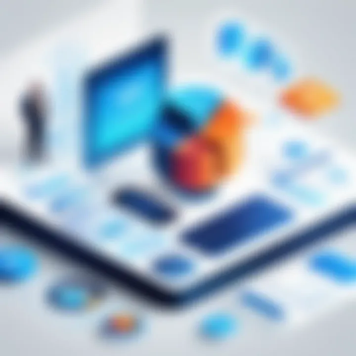 Visual of ERP implementation in a corporate setting