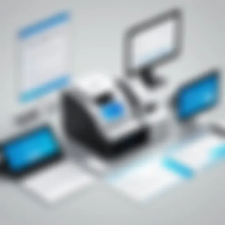Illustration showcasing different types of visitor registration systems