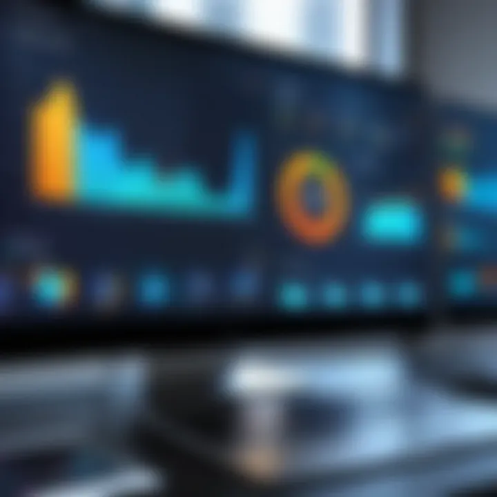 Data analytics dashboard highlighting customer interaction metrics