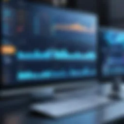 Overview of call center software interface showcasing dashboard and analytics.
