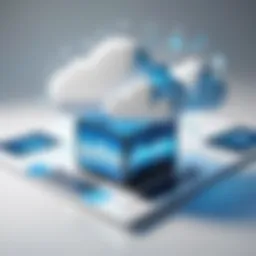Illustration showcasing cloud communication technology