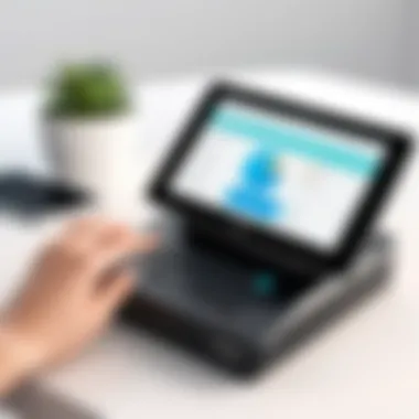User Experience Design of Ovvi Pos User interface of Ovvi Pos displayed on a device