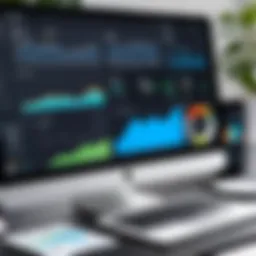 Visual representation of Shopify's data analytics dashboard