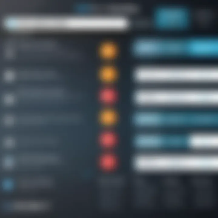 Comparison chart of subscription-based vs free antivirus solutions