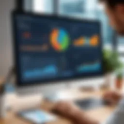 A sophisticated dashboard showcasing vendor management metrics
